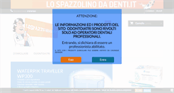 Desktop Screenshot of lospazzolinodadenti.it