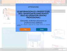 Tablet Screenshot of lospazzolinodadenti.it
